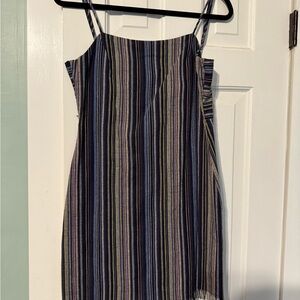 Altar'd State Blue and White Spaghetti Strap Sundress